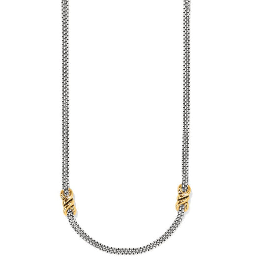 Interlock Twist Two Tone Necklace JM7587