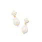 Eve Drop Earring Gold White Pearl