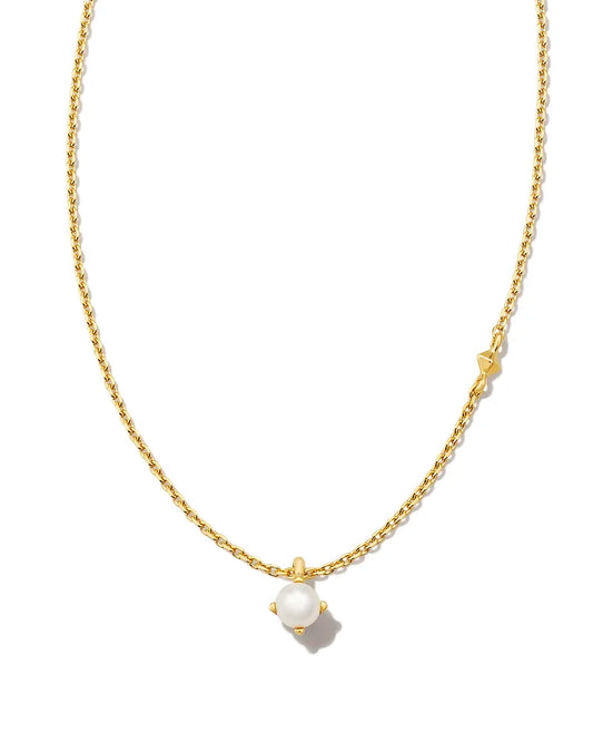 Maisie Pendant Necklace 18k Gold Vermeil White Pearl