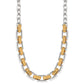 Mosaic Two Tone Links Necklace JM7653