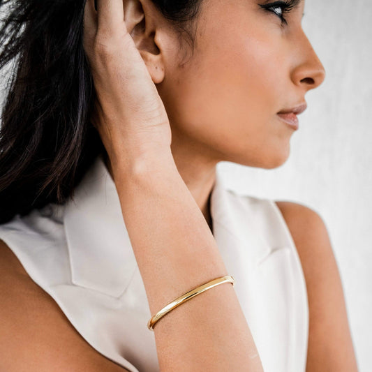 Nadine Bangle Gold Bracelet