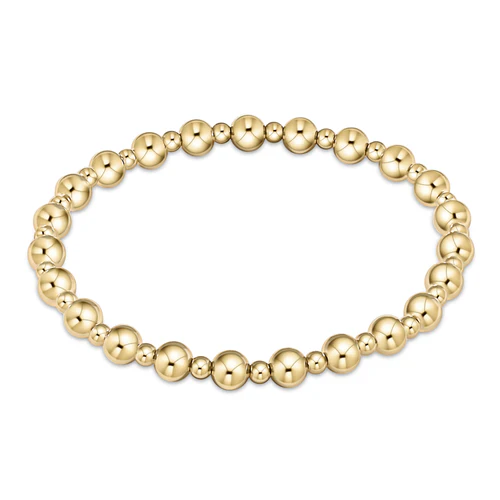 Classic Grateful 5mm Gold Bead Bracelet