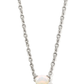 Cailin Pendant Necklace Rhodium Champagne Opal Crystal