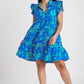 Somewhere Sunny Blue Mix Dress -