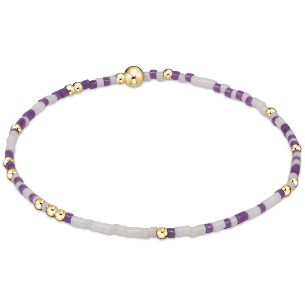 Gameday Hope Unwritten Bracelet - Purple - White