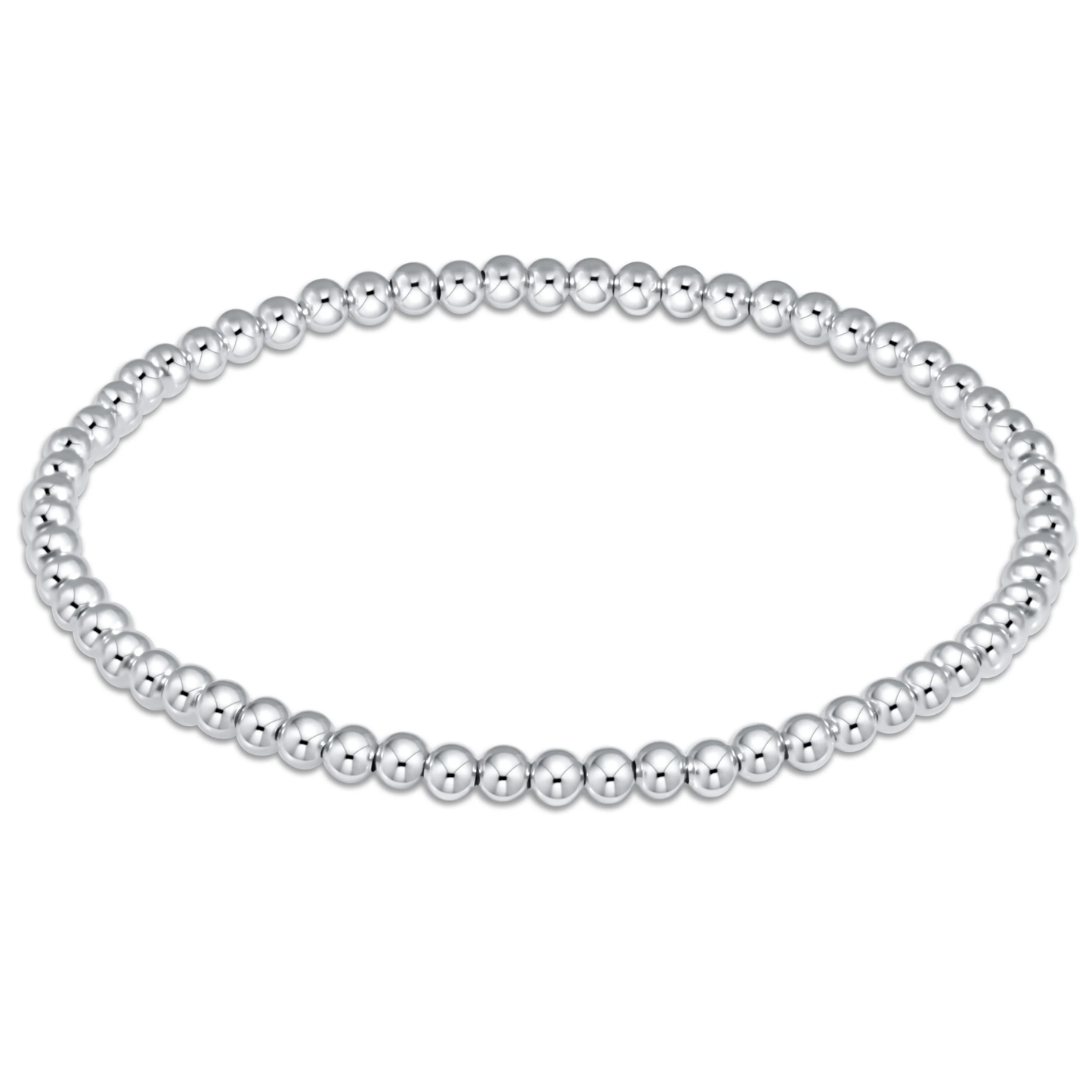 3mm Classic Sterling Bead Bracelet