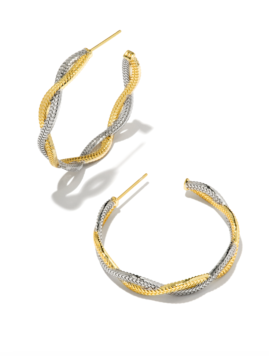 HAYDEN HOOP EARRINGS IN MIXED METAL