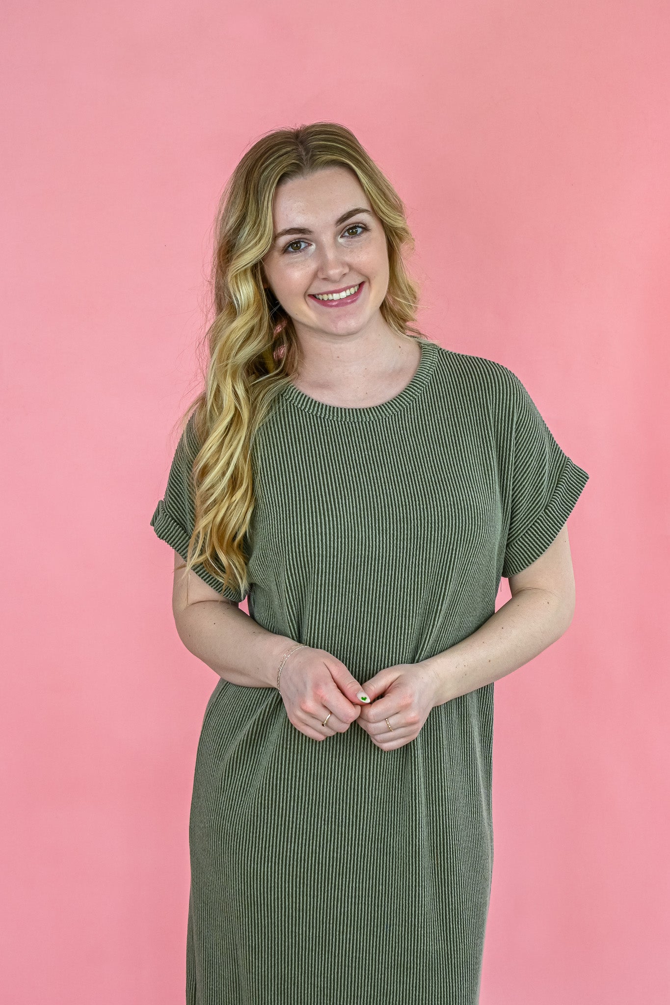 Back To The Basics Midi - Olive -