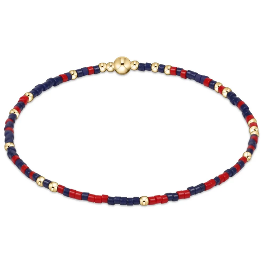 Gameday Hope Unwritten Bracelet - Matte Navy - Bright Red