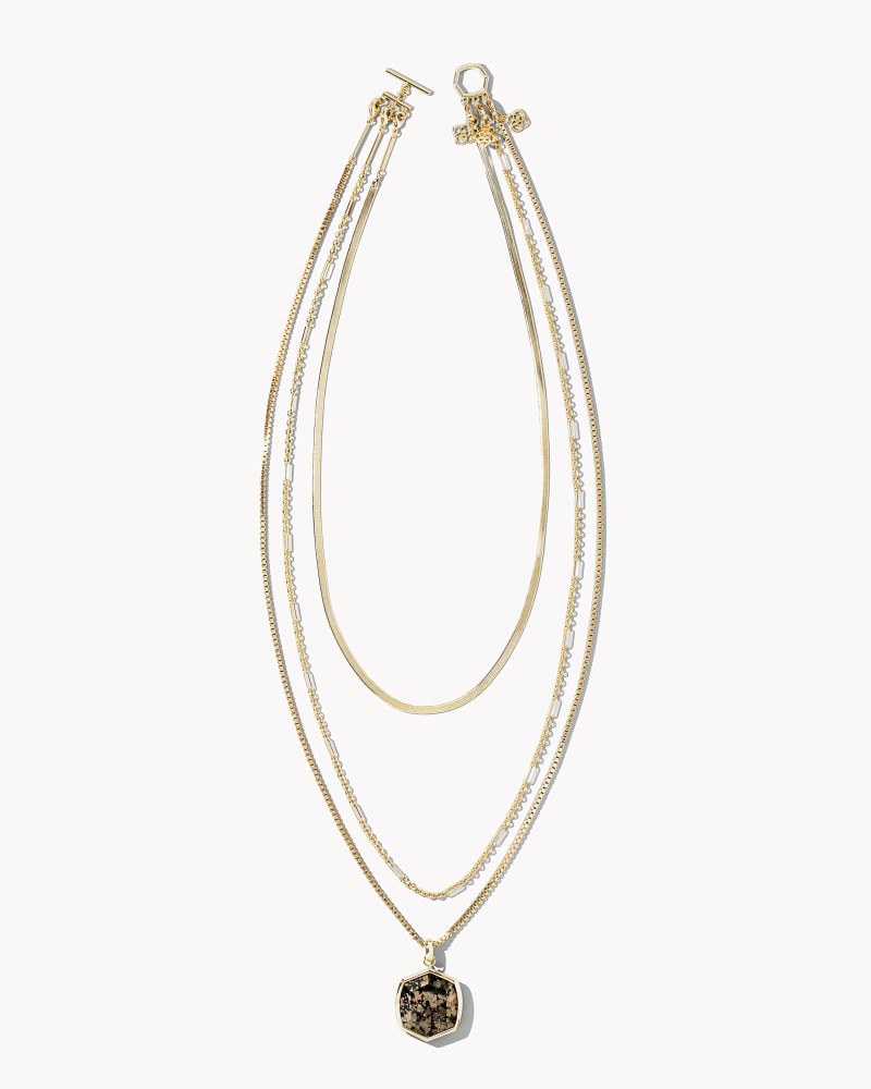 Davis Triple Strand Necklace 18K Gold Vermeil