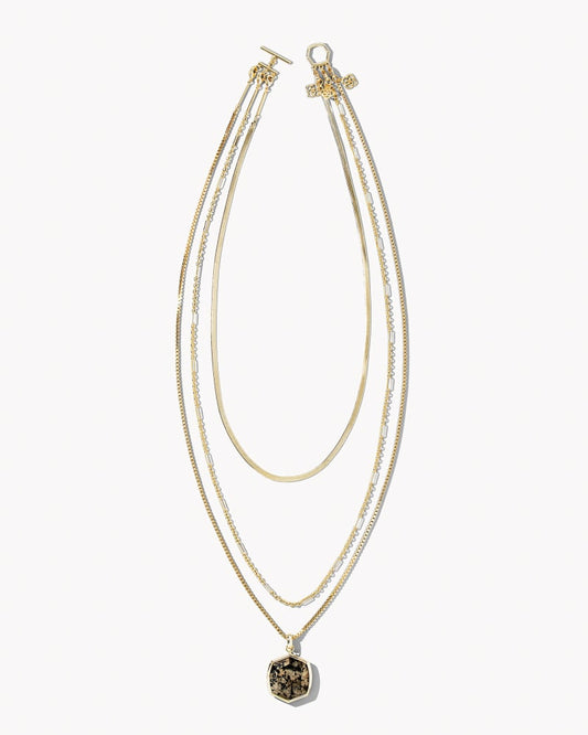 Davis Triple Strand Necklace 18K Gold Vermeil