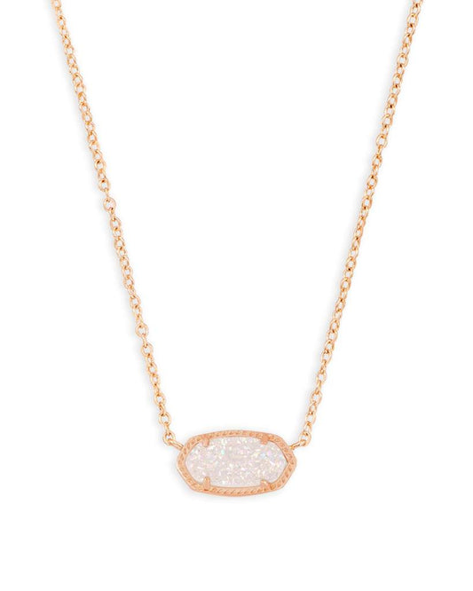 Elisa Rose Gold Iridscent Drusy