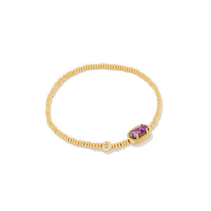 Grayson Stretch Purple Turq Bracelet