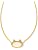 Elisa Cat Necklace - Gold Iridescent Drusy