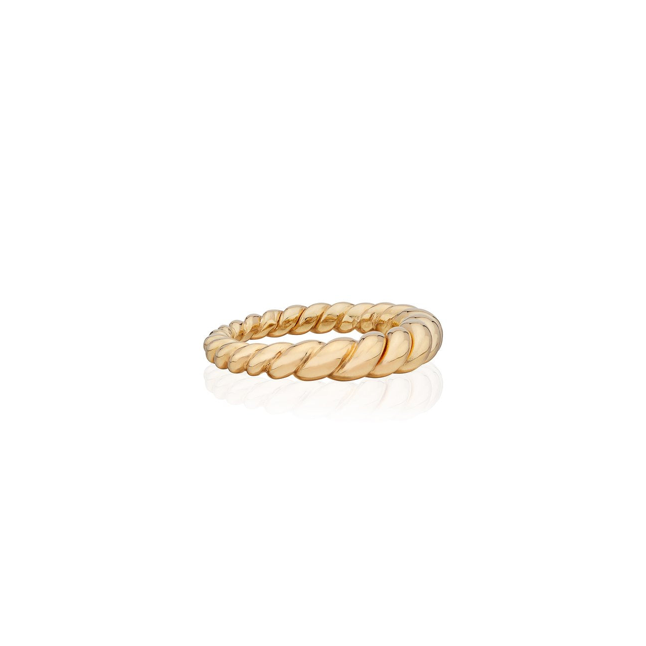 Gold Tapered Twisted Ring -