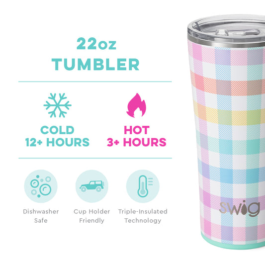 Pretty in Plaid 22oz Tumbler