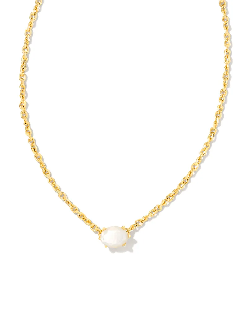 Cailin Pendant Necklace Gold Ivory MOP