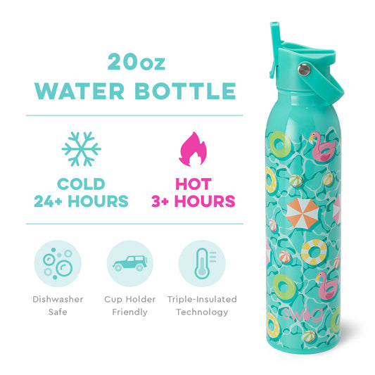 Lazy River Flip + Sip Water Bottle (20oz)