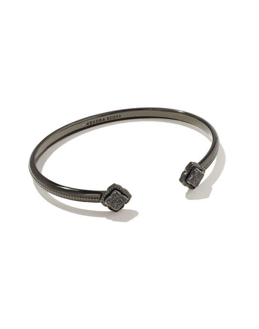 Mallory Cuff Black Gunmetal Drusy