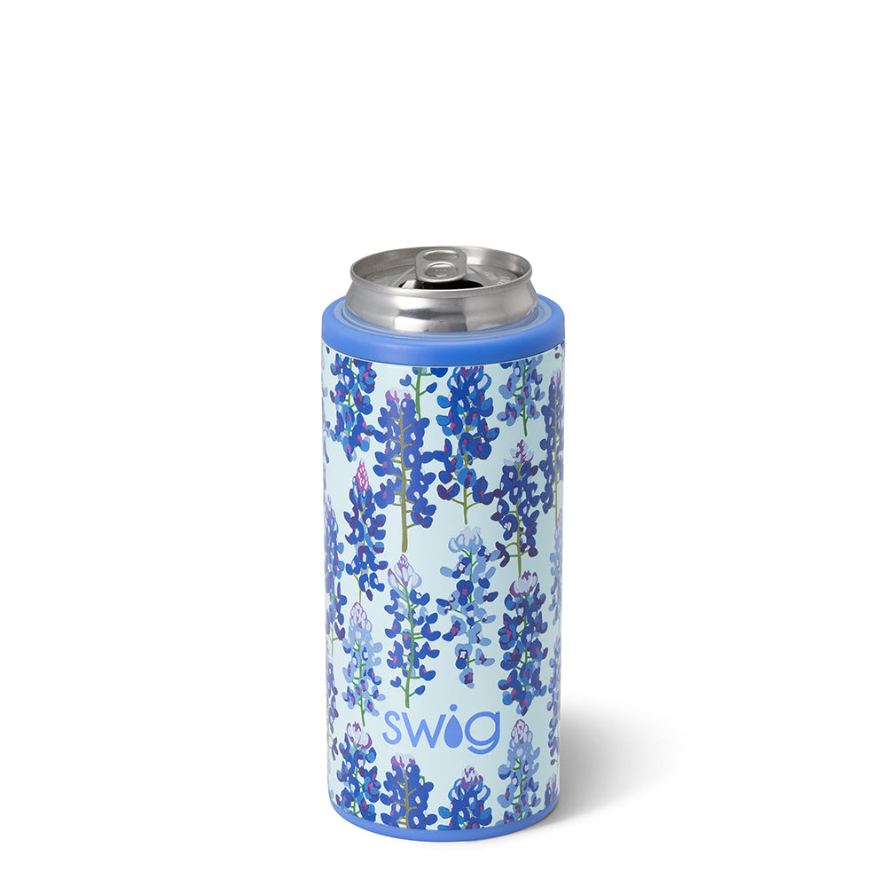 Bluebonnet Skinny Can Cooler 12oz