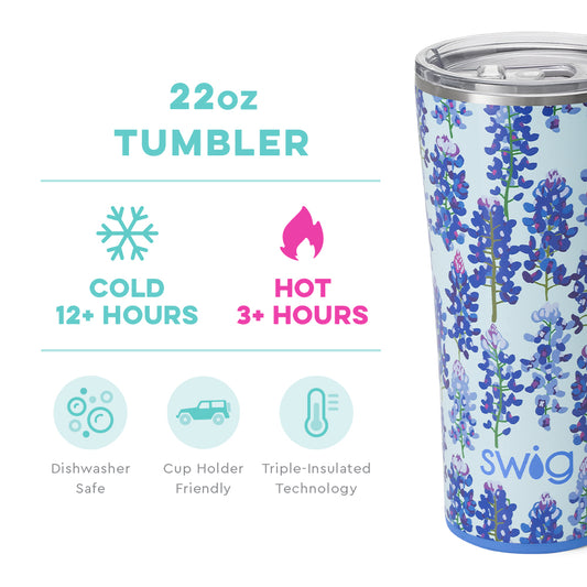 Bluebonnet Tumbler 22oz