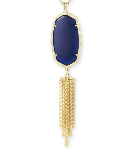 Rayne Gold/Navy Cat's Eye Necklace