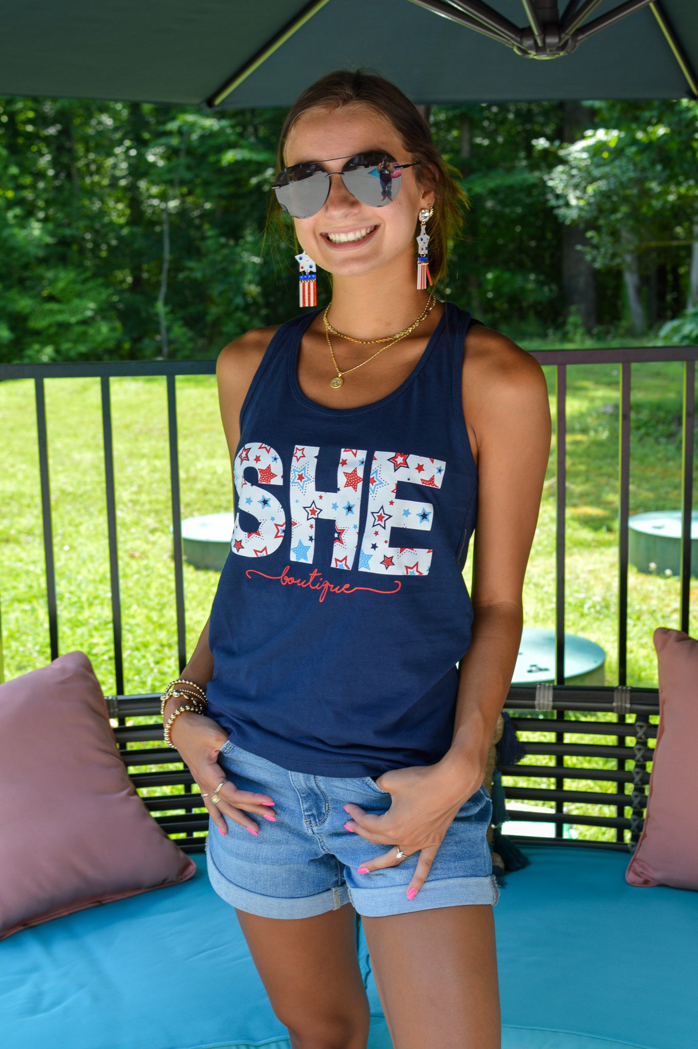 She Patriotic Tank -