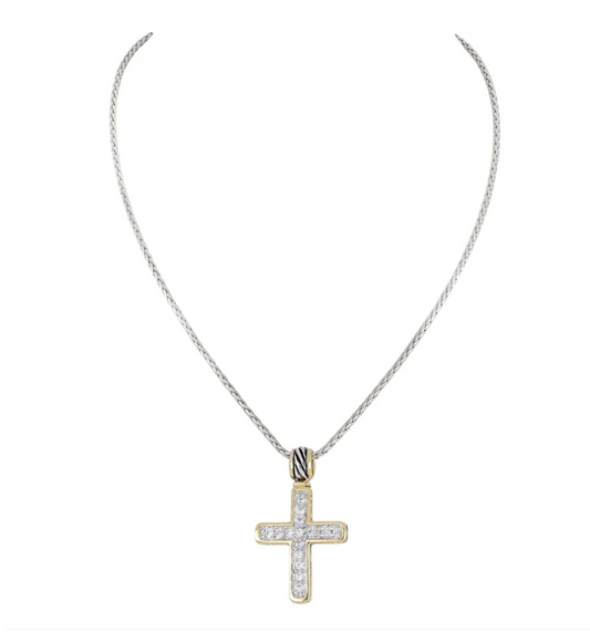 Celebration Petite Pavé Cross Necklace K5257-AF03