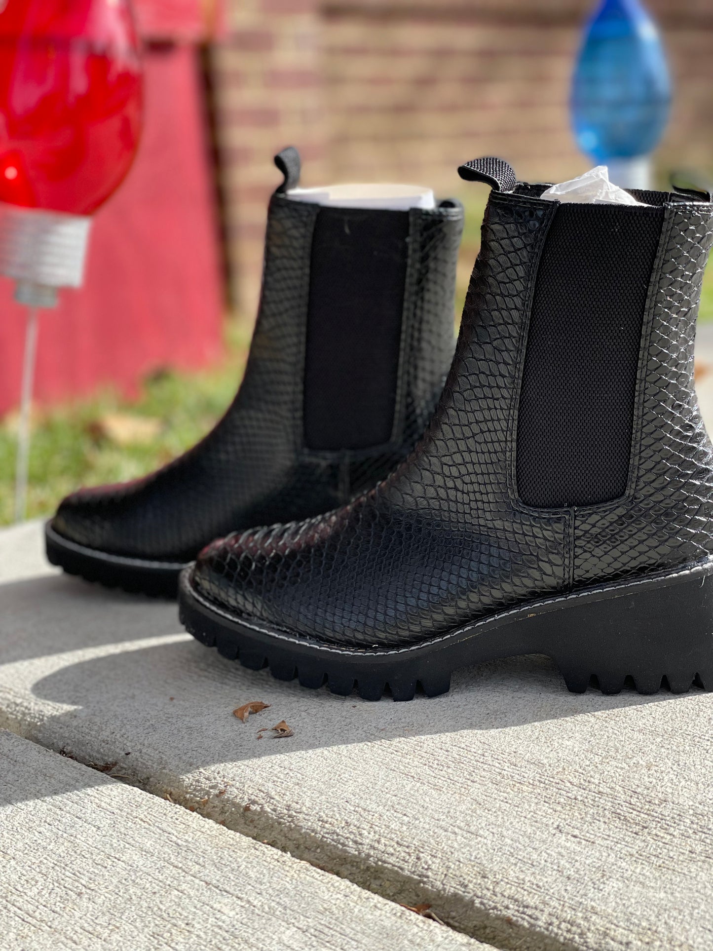 Chase Black Snake Boot