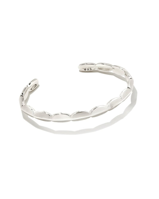 BROOKE CUFF BRACELET RHODIUM METAL