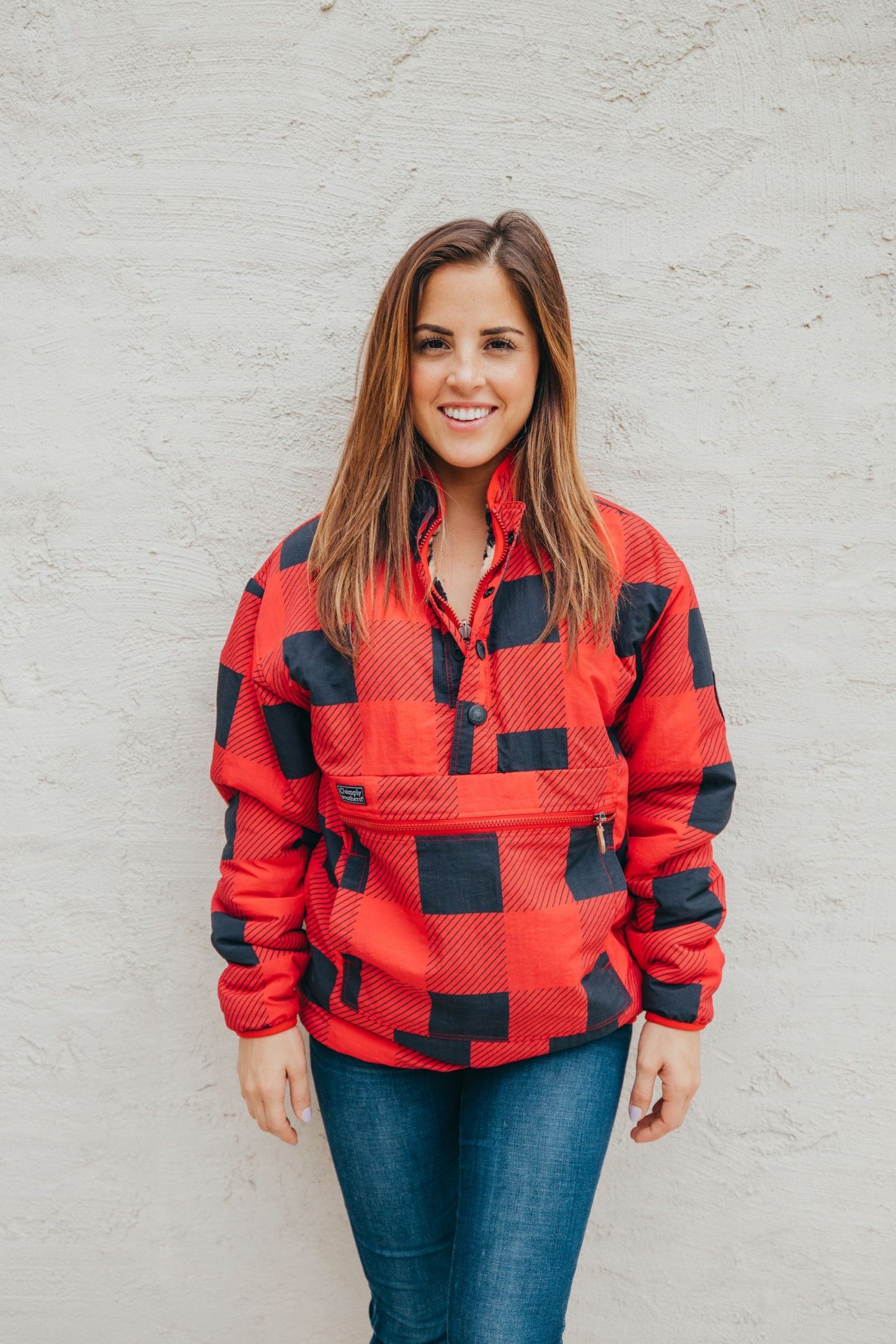 SS Reversible Pullover Plaid