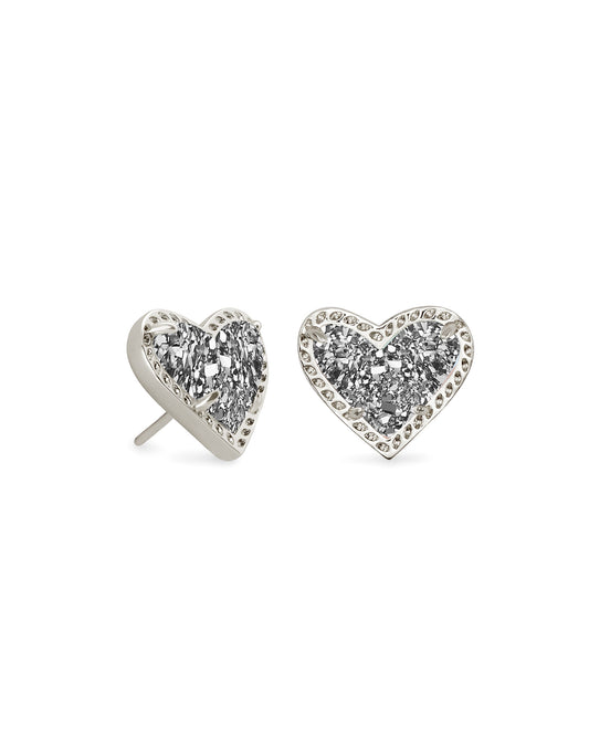 Ari Platinum Rhodium Studs